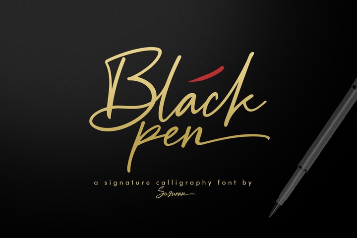 Czcionka Black Pen